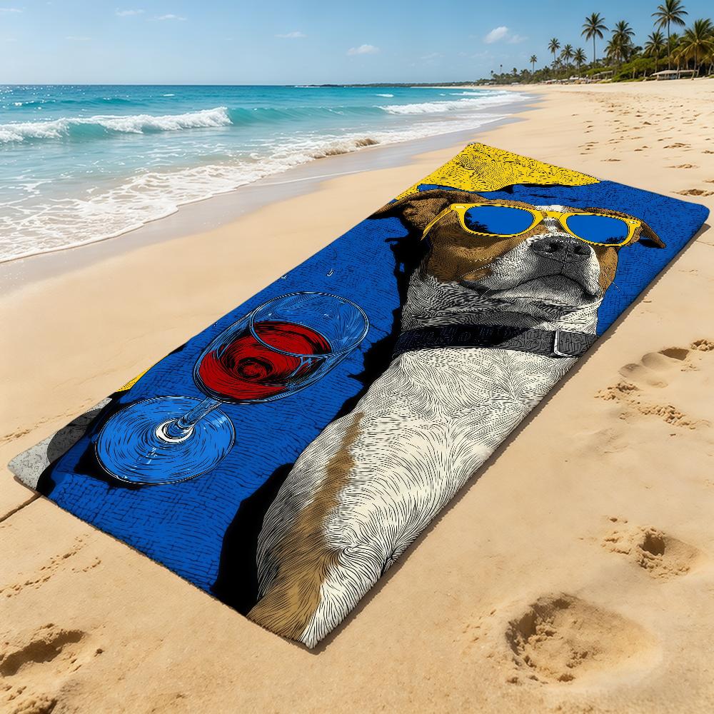 Towel Cartoon For Outdoor Camping Beach Towel Animal Super Absorbent Quick-Drying Summer Cute Towel