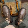 Men Vintage Work Shoes Autumn Winter New Non Slip Comfortable Platform Leather Shoes Fashion Lace Up Height Increase Short Boots