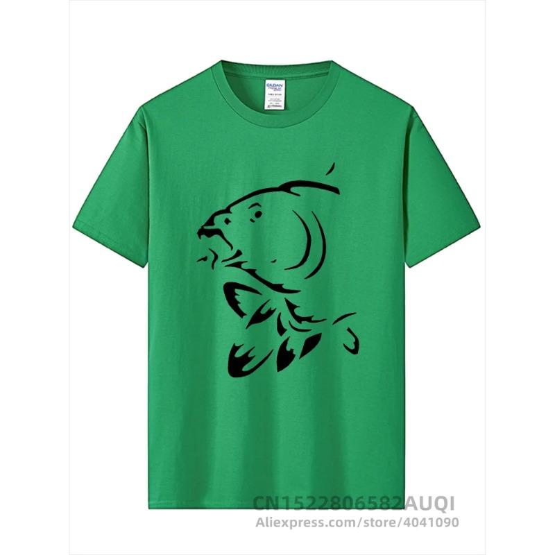 Summer Round Neck 3D Fish Print Top Fashionable Casual Short Sleeved Men's T-shirts