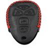 Black Leather for Chevy Traverse 2007-2016 Tahoe Suburban GMC Acadia Yukon XL Buick Enclave Cadillac Escalade Saturn Outlook 5 Buttons Smart Remote