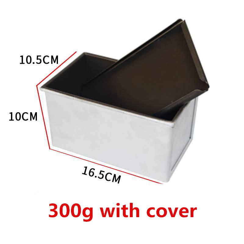 Black Non-Stick Bread Loaf Meatloaf Pan Box With Lid Iron Toast Mold Kitchen Bakeware Bread Loaf Pate Toast Cakes Baking