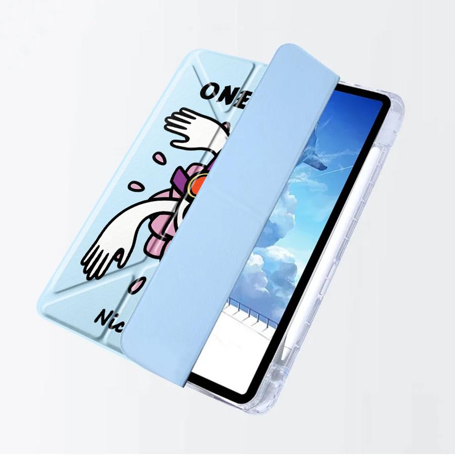 Tablet Case For iPad Pro 2025 Mini 6 7 Air 4 5 M3 M2 1 2 M4 11inch Pro 11th 10th 9th 8th 7th 12.9inch Y-Fold Holder Cover One