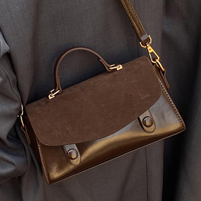 Winter Simple Bag Women's Niche Matte Small Square Bag High Value Fashionable Women's Bag Single Shoulder Hand Bag
