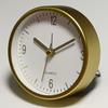 Quiet small alarm clock ABS material wood grain color good feel spray paint silent children's students bedside small alarm clock