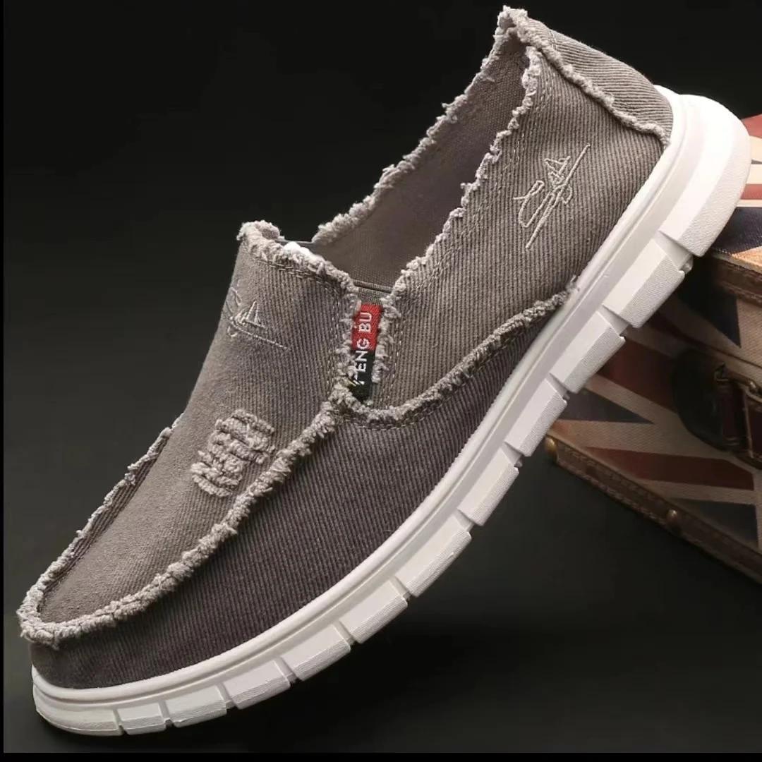 Scarpe da ginnastica casual in tela da uomo, scarpe vulcanizzate di alta qualità, per uomo, in offerta, taglia 44, stile coreano classico originale, in saldo, 45._voghion.com