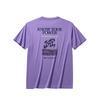 Anta Comfortable Casual Simple Round Neck Pullover Loose Fashion Design Trendy Short Sleeve T-Shirt Unisex Tops Bellflower-Purple 172531111-5