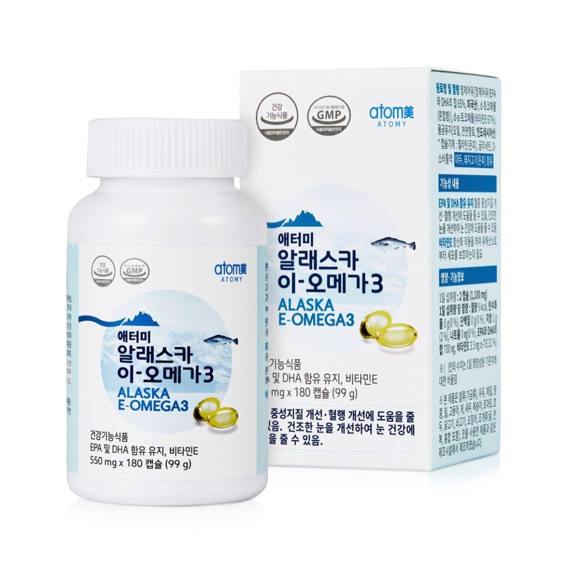 

Atomy Аляска E-OMEGA3 550 мг*180 шт 1ea