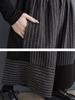 Oversized Striped Print Spring Pants Women Wide Leg Loose Pleated Ladies Trousers Elastic High Waist Fashion Casual Woman Pants