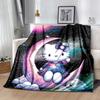 1 Stück Monddruck Leichte Flanelldecke, Bequeme und Warme Decke, für Camping Sofa Bett und Couch Büro, Geeignet als Geschenkdecke