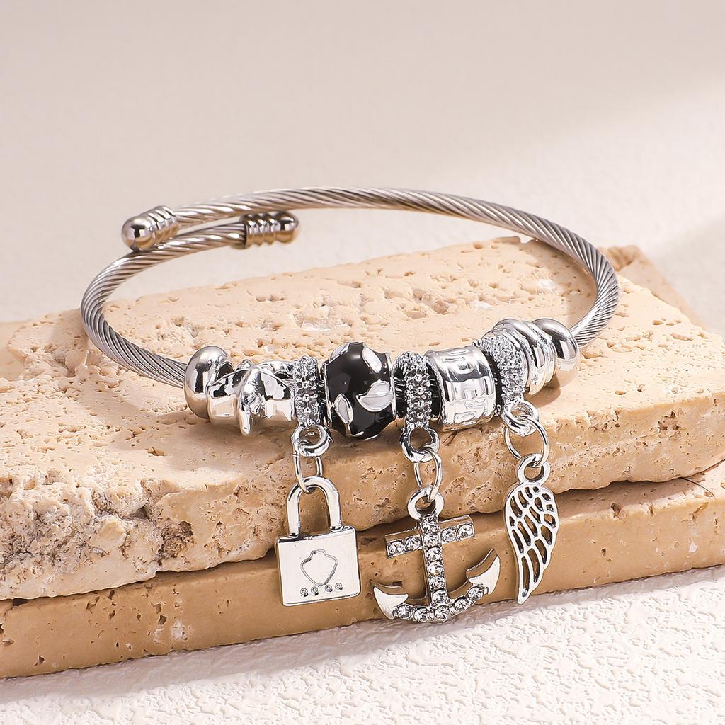 1PC Women's Trendy Pan Family Multi Element Ship Rudder Bracelet for Date, Travel, Banquet, Party, Festival Dressing Gifts