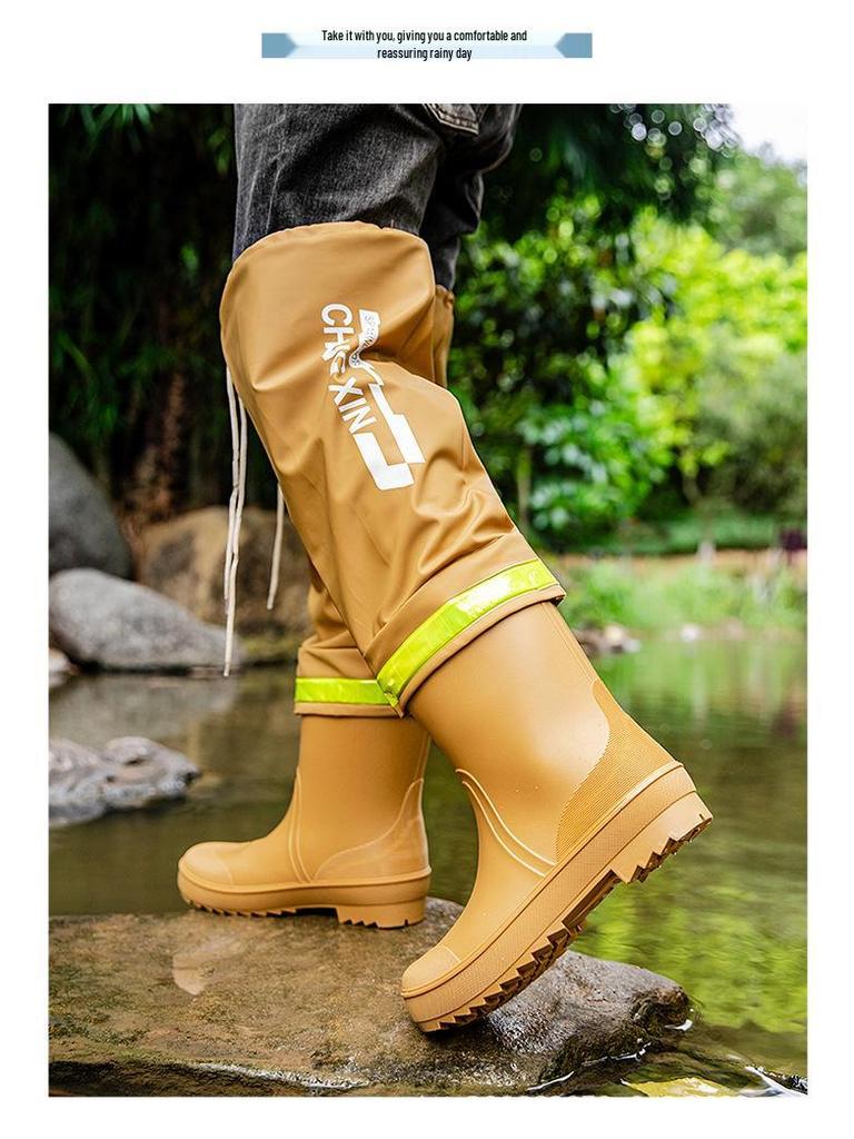 Men's Non-slip Waterproof Wading Boots for Fishing, Beachcombing, and Outdoor Use