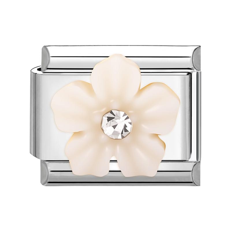 Sweet Cute Bow Knot Butterfly Pink Blue Heart Italian Charm Links Fit 9mm Stainless Steel Bracelet Women DIY Making Zircon Gift