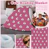 Cute Reading Blanket, Halloween Reading Blanket, Cute Fall Blanket Gift For The Spooky