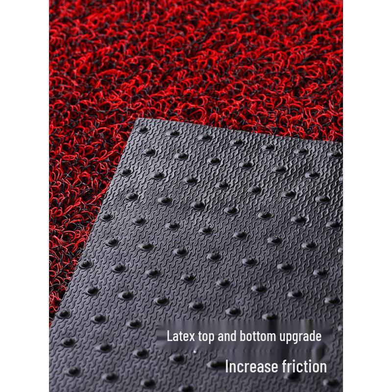 Two-Tone Dirt-Resistant Entrance Mat: Silk Ring Doormat, Gold-Digging, Cuttable for Household & Commercial Use