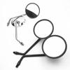 Schwarz/Chrom Motorrad Rückspiegel Elektrische Fahrrad Rückspiegel Moped Seitenspiegel 8mm 10mm