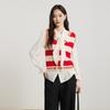 Gejin Women's Elegant Striped Knit Vest