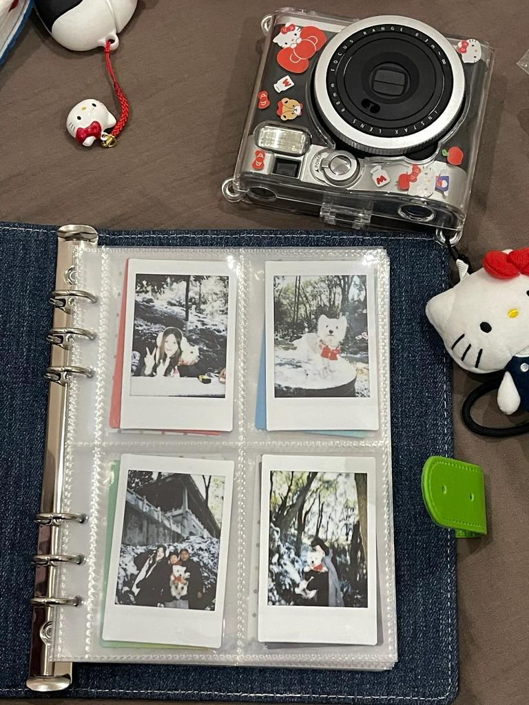 Cute Puppy A5 Binder Jeans Kpop Photocard Collect Book 4grid 3inch Photo Holder Idol Photo Album Loose-leaf Notebook