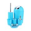 6Pcs Bathroom Accessory Set, Multifunctional Toilet Brush Cup Bathroom Set Toothbrush Holder for Bathroom, Resin Bin Soap Dish Dispenser