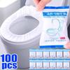 Disposable Toilet Seat Cover Waterproof Non-woven Travel Hotel Bathroom Protective Mat Single Packaging Seat Cushion Accessories
