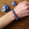 Real 5A Lapis Lazuli Beads Bracelet Homme Elastic High Quality Energy Natural Stone Healing Jewelry for Women Gift for Boyfriend