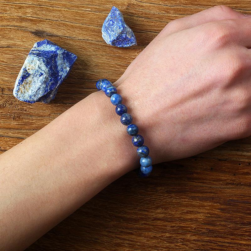 Real 5A Lapis Lazuli Beads Bracelet Homme Elastic High Quality Energy Natural Stone Healing Jewelry for Women Gift for Boyfriend