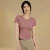 Women's Quick-Dry Short Sleeve Yoga & Running T-Shirt - Lightweight Summer Fitness Top