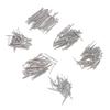 410PCS Cotter Pin Assortment Kit In 6 Different Sizes Galvanized Steel Heavy Duty Straight Shaped Hardware Pins for