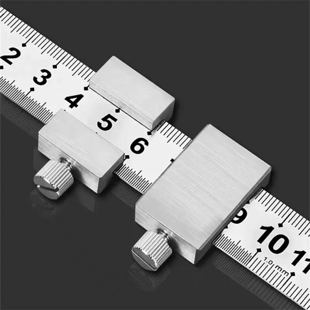 Clear Scale Woodworking Steel Ruler Corrosion Resistant Measuring Mark  Carpentry