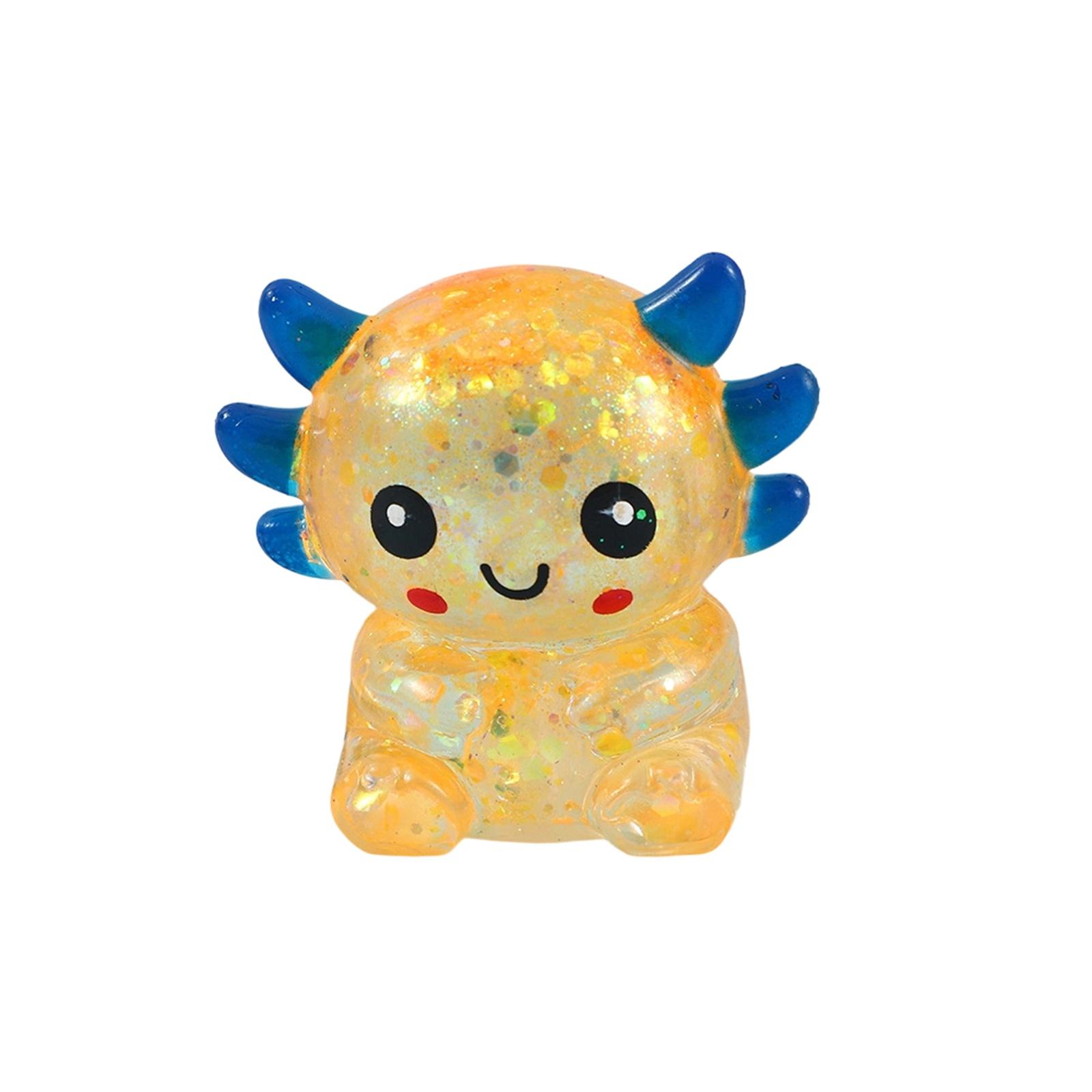 

Glitter Squeezable Maltose Colorful Salamander Fun Stress Relief Toy, TPR Decompression Toy