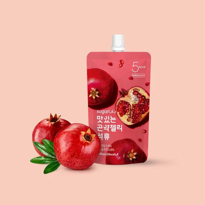 1 Box of Sugarloro Konjac Jelly Pomegranate (150g X 10 Packs)