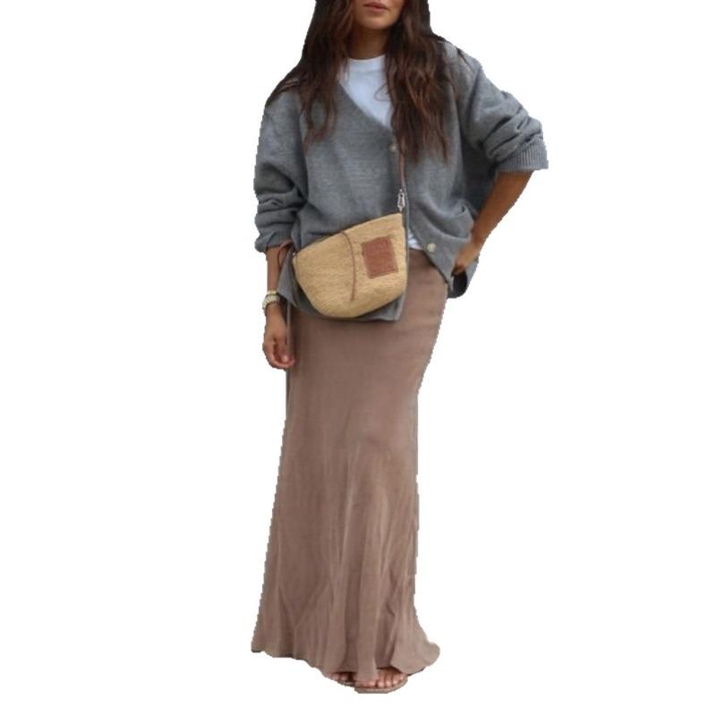 Casual Simple Long-sleeved High-end Jacket and Sweater Women's Autumn and Winter 2025