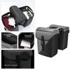 Weatherproofed Cycling Panniers Bag With Carbon Texture Multiple Pocket Organization for Outdoor Exploration