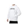 Adidas Retro Letter Hooded Drawstring Casual Long Sleeve Sweatshirt Men Sweatshirt White JF3319