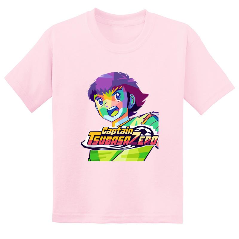 Hot Sale Anime Captain Tsubasa Le Petit Footballer Print Kids T-shirt Baby Boys Girls Clothes Summer Children Cotton T Shirt
