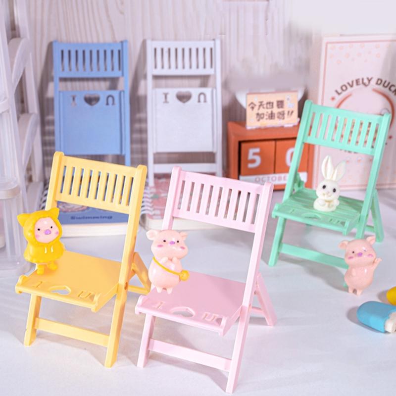 Cute & Adjustable Mini Chair Phone Stand Multi Angles Desktop Holder Stylish & Durable Bracket for Mobile Devices Gift
