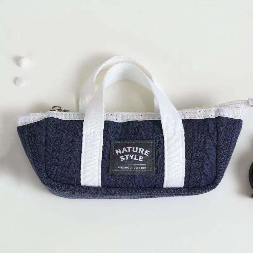 Handheld Handheld Stationery Bag Desktop Storage Pencil Pouch  Stationery Holder