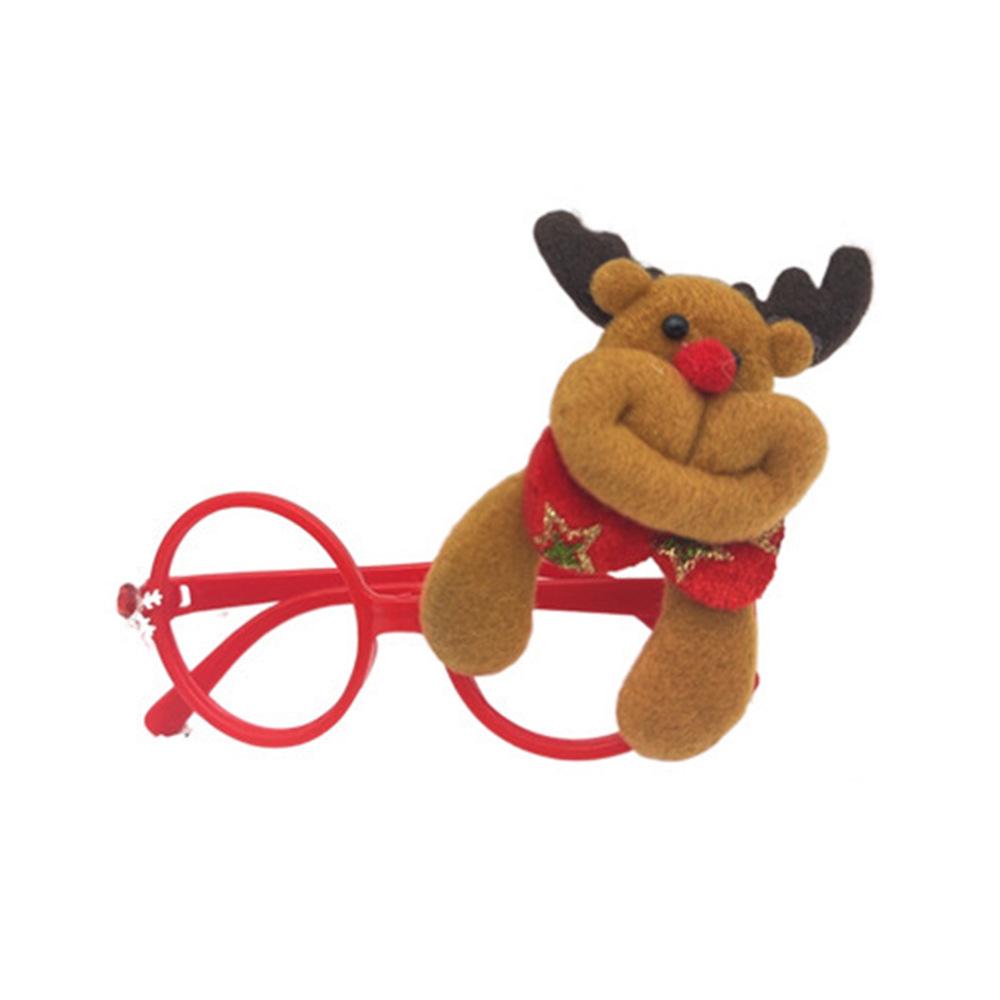 Weihnachts-Cartoon-Brillen - Geschenke für Erwachsene & Kinder, mit Weihnachtsmann, Schneemann und Geweih