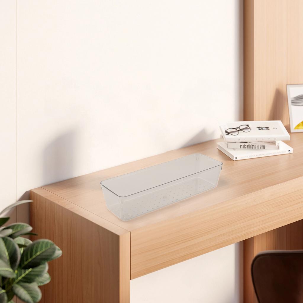 Acrylic Drawer Organizer with Non Slip Base Perfect Storage Solution for Makeup Kitchen Bathroom and Office Items