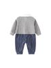 Baby Jungen Langarm Baumwoll-Strampler - Gentleman Einteiler für Einjährige, Festliche Kleidung für Frühling und Herbst.