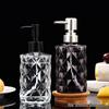Elegant Oval Glass Pump Bottle for Shampoo, Shower Gel, Soap, and Hand Sanitizer