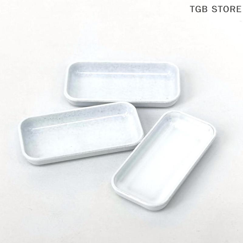 3Pcs Dollhouse Food Dish Plates Tableware Decoration 1/12 Simulation Dollhouse Mini Kitchen Dolls House Accessories Toys