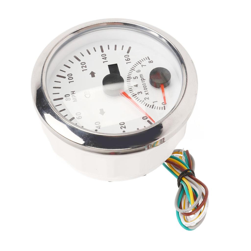 GPS Speedometer With Tachometer 8000RPM  9 To 32V IP67 Waterproof 0 To 160MPH Red Backlight Accurate for Boat ATV