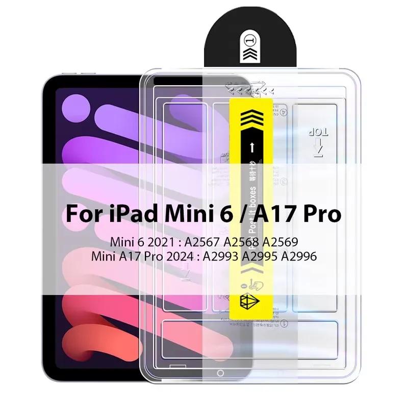 Tempered Glass For iPad Air 13 11 5 4 Pro 13 11  A16 11th 2025 12.9 10th 9th Mini 7 6 HD Screen Protector Film Easy Install Tool
