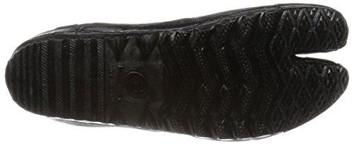 Moonstar Tabi Work Socks with Crotch, Men's and Women's, Improved 3-Piece Tabi A, Black, Size 27.0 cm, 2E