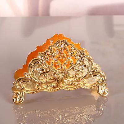 Metal European Home Restaurant Dining Table Tissue Seat Clip Three-dimensional Simple European High-end Restaurant Storage Clip Metal Seat
