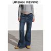 UR Women's Retro Washed Flare Denim Jeans