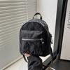 Schoolbag Korean version of simple small bag women's 1011 fashion new small backpack casual simple texture commuter travel backpack
