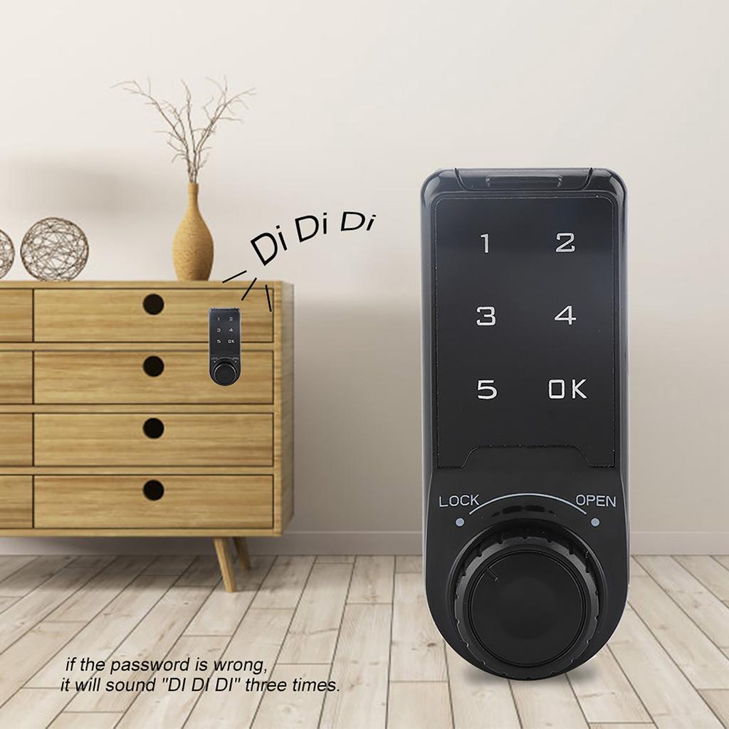 Touch Keypad Password Key Access Lock Digital Electronic Security Cabinet Coded Locker L=20mm