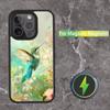 Hummingbird and Flowers Phone Case For iPhone 17,16,15,14,13,12,11,Pro,Max,Plus,Mini,SE Magsafe Magnetic Wireless Charging