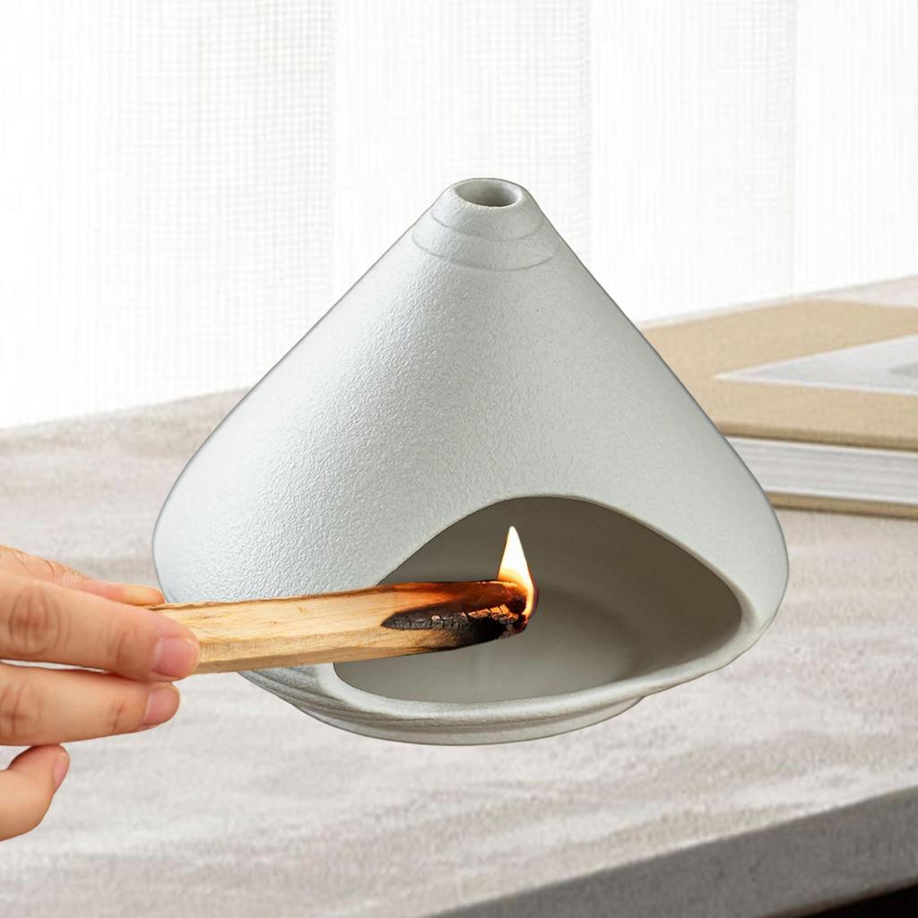 Burner Ceramic Holder Home Fragrance Porcelain Desk Mediation Accessories Ornament for Office